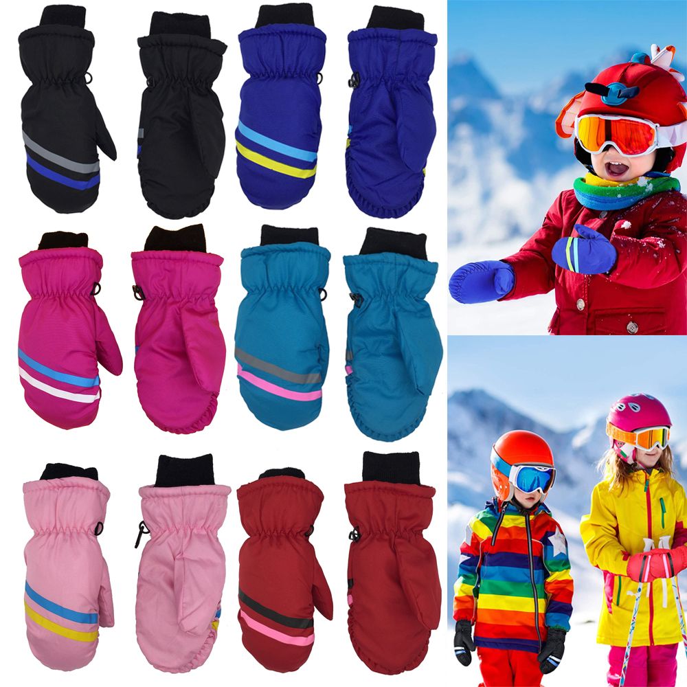 New Children Kids Winter Snow  - مراجعة Waterproof Mitten Ski وسعره