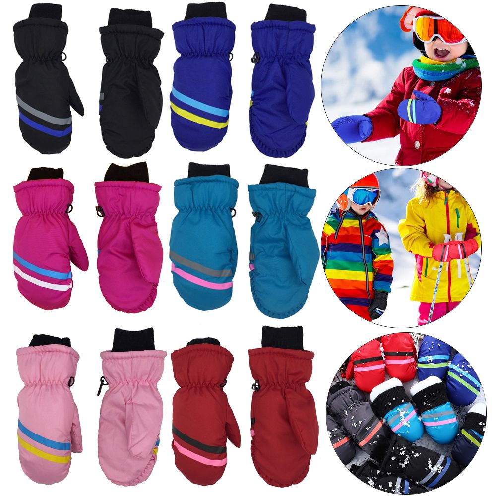 New Children Kids Winter Snow  - مراجعة Waterproof Mitten Ski وسعره