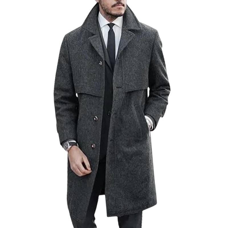 Men's Lapel Coat Office Street - مراجعة Winter Clothing Taiwan وسعره