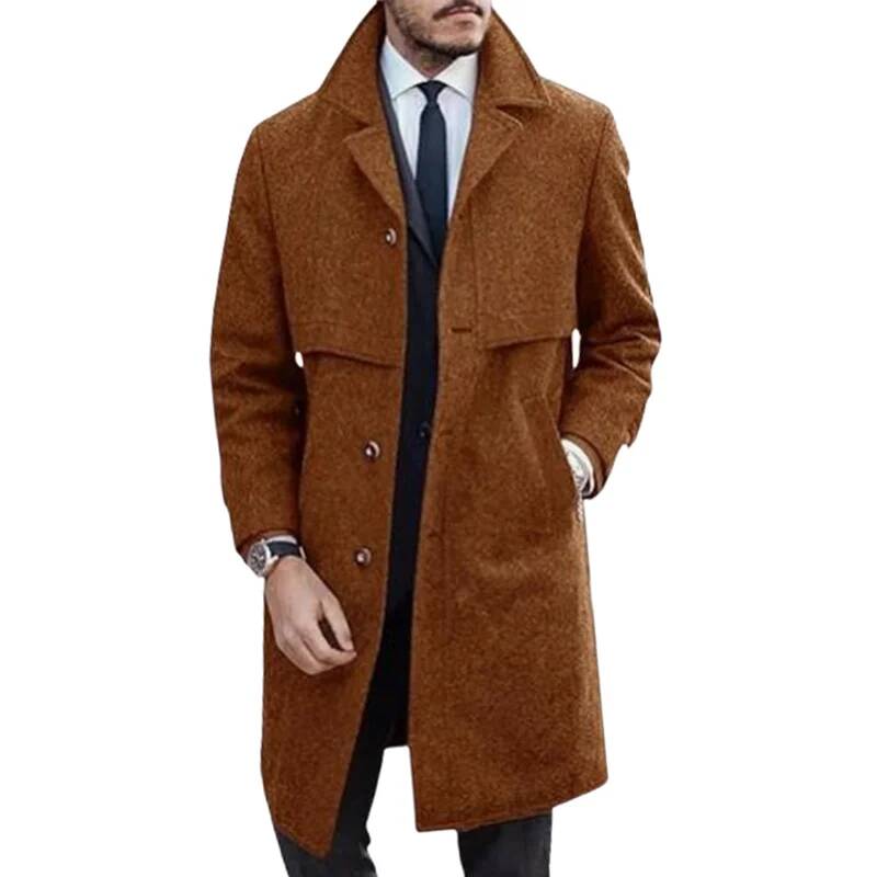 Men's Lapel Coat Office Street - مراجعة Winter Clothing Taiwan وسعره