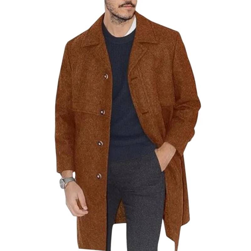 Men's Lapel Coat Office Street - مراجعة Winter Clothing Taiwan وسعره